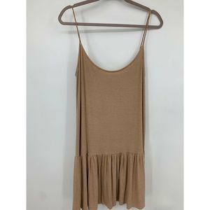 NYTT dress small open back drop waist heathered spaghetti‎ strap casual beach